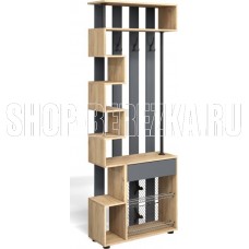 БИТЕЛ ПРИХОЖАЯ МИНИ МЛ-1 (ДУБ ЗОЛОТОЙ КРАФТ/СЕРЫЙ ГРАФИТ)