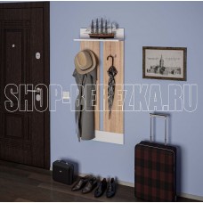МЕБЕЛЬ-КОМПЛЕКС НОРДИК Вешалка навесная исп. 2 Дуб сонома/Белая Аляска МЕБЕЛЬ-КОМПЛЕКС НОРДИК Вешалка навесная исп. 2 Дуб сонома/Белая Аляска