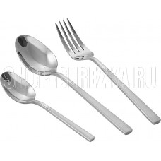 LARA LR10-15/18 Набор столовых приборов LARA VEGA, 18 пр, зерк. полировка, остр. вилка, сатин