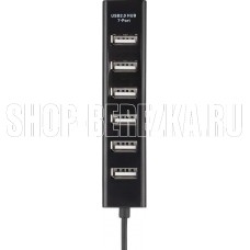 REXANT (18-4107) РАЗВЕТВИТЕЛЬ USB НА 7 ПОРТОВ, ЧЕРНЫЙ