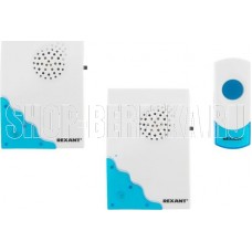 REXANT (73-0050) RX-5 БЕСПРОВОДНОЙ ДВЕРНОЙ ЗВОНОК С ДВУМЯ ВЫЗЫВНЫМИ ПАНЕЛЯМИ КНОПКА IP 44