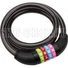 ЧЕТЫРЕ СЕЗОНА (79-0206) ТРОСОВЫЙ КОДОВЫЙ ЗАМОК 100 СМ, ЧЕРНЫЙ