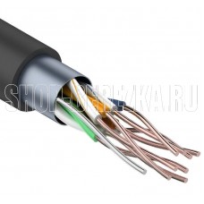 REXANT (01-0146) КАБЕЛЬ ВИТАЯ ПАРА F/UTP, КАТЕГОРИЯ 5E, PE, 4PR, 24AWG, ВНЕШНИЙ, ЧЕРНЫЙ