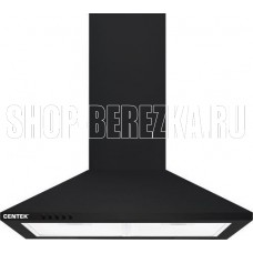 CENTEK СТ-1820-60 BLACK (черн) ширина 60 см, КУПОЛ, 800 м3/час, 67 Вт, 3 скорости