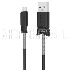 HOCO (6957531077015) X24 USB (m) - microUSB (m) 1.2m - черный