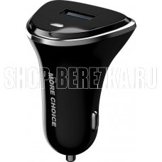 MORE CHOICE (4627151191744) AC22QC 1USB 3.0A QC3.0 быстрая зарядка черный