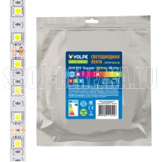 VOLPE (UL-00004541) ULS-Q210 5050-30LED/m-10mm-IP20-DC12V-7,2W/m-5M-RGB катушка в герметичной упаковке