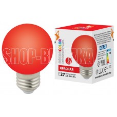 VOLPE LED-G60-3W/RED/E27/FR/С