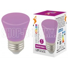 VOLPE (UL-00005644) LED-D45-1W/PURPLE/E27/FR/С BELL