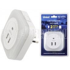 UNIEL (UL-00007348) DTL-321 White/Sensor/2USB