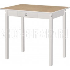 ЭЛЕГИЯ Стол обеденный ПН (Снег (Лак),Бук пластик) Категория 1 (1 кор.)