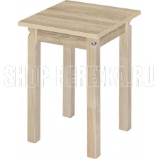 ЭЛЕГИЯ Табурет ПН ЛДСП (Бесцветный (Лак),Дуб Сонома) (1 кор.)