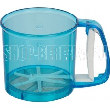 MALLONY Сито-кружка для просеивания муки FORNATA, 15,5*10,5 см (пластик) (985526) MALLONY Сито-кружка для просеивания муки FORNATA, 15,5*10,5 см (пластик) (985526)