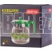 MALLONY Кувшин PENTOLA-1200, объем: 1,2 л, из жаропрочного стекла, с пластик ручкой, зеленый (910117)