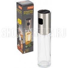 MALLONY Распылитель для масла и уксуса OLIVA, объем 100 мл (стекло, нерж.сталь) (100132) MALLONY Распылитель для масла и уксуса OLIVA, объем 100 мл (стекло, нерж.сталь) (100132)