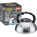 MALLONY Чайник из нерж. стали MAL-066, 3 литра, цельнометаллический, матовый,со свистком (910086)