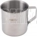 MALLONY Кружка FONTE, объем 250 мл, из нержавеющей стали с загнутыми краями, размер 7*7 см (003062)