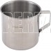 MALLONY Кружка FONTE, объем 250 мл, из нержавеющей стали с загнутыми краями, размер 7*7 см (003062)