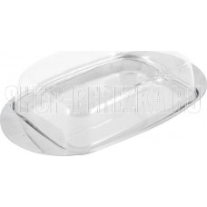 MALLONY Масленка из нерж стали с пластик крышкой серия OLIATORE, р-р 18*11*4 см (003879)
