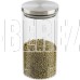 MALLONY Стеклянная банка для сыпучих продуктов с крышкой из нерж стали, OCEANO, объем: 0,75 л (004457)