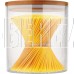 MALLONY Стеклянная банка для сыпучих продуктов с крышкой BAMBU, объем: 0,45 л (004451)
