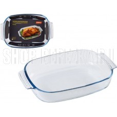 MALLONY IDEALE, 2,7 л, с ручками, прямоугольной формы, из боросиликатного стекла (103631)