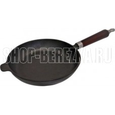 MALLONY Сковорода чугунная с деревянной ручкой CIF26-W, диам ? 26 см (983004)