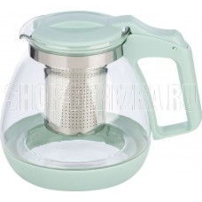 MALLONY Чайник заварочный MENTOLO, 1,1 л, из жаропрочного стекла с фильтром из нерж стали (009370)