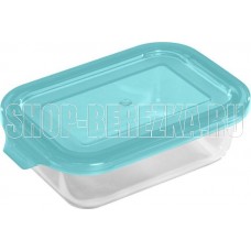 MALLONY Контейнер LIMPIDO,1000 мл из жаропрочного стекла с крышкой из пластм,прямоуг,темп режим -40 до +300С (005481)