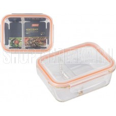 MALLONY Контейнер GUSTO,1000 мл, 2 секции, из жаропроч. стекла с крышкой с защёлками, темп.режим -40 +300С (008677) MALLONY Контейнер GUSTO,1000 мл, 2 секции, из жаропроч. стекла с крышкой с защёлками, темп.режим -40 +300С (008677)