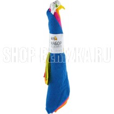 РЫЖИЙ КОТ Набор салфеток из микрофибры 5шт MFS-04/5, размер 30х40см (310262)