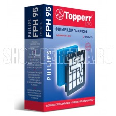 TOPPERR 1191 FPH 95 Комплект фильтров для пылесосов Philips FC9569/01,FC9570/01,FC 9571/01,FC 9573/01,FC9