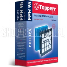 TOPPERR 1191 FPH 95 Комплект фильтров для пылесосов Philips FC9569/01,FC9570/01,FC 9571/01,FC 9573/01,FC9