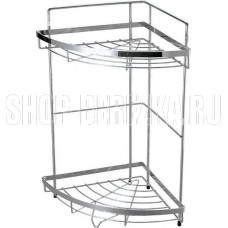 РЫЖИЙ КОТ Полка угловая двухъярусная COZY-CR-2, размер: 24,5*24,5*38см (312067)