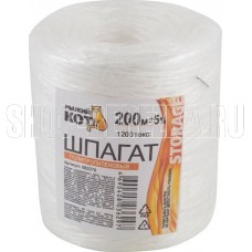 РЫЖИЙ КОТ Шпагат полипропиленовый (бобина) в т/у 1200тэкс, длина 200м (082278)