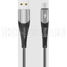 MORE CHOICE (4627151198095) K41Sm USB (m)-microUSB (m) 3.0А 1.0м - серебро/черный