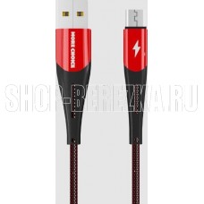 MORE CHOICE (4627151198118) K41Sm USB (m)-microUSB (m), ч/красный, 1.0м