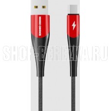MORE CHOICE (4627151198156) K41SaNew USB (m)-Type-C (m) 1.0м черный/красный
