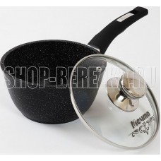 МЕЧТА 82802 Гранит black 1.7л с несъемной ручкой и стекл. Крышкой