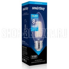 SMARTBUY (SBL-C37F-8-40K-E27) 8W/4000/E27