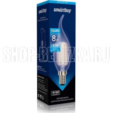 SMARTBUY (SBL-C37FCan-8-40K-E14) 8W/4000/E14