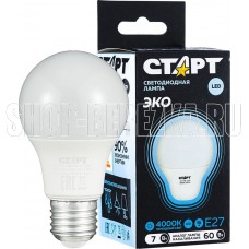 СТАРТ LEDGLSE27 7W 40 WS