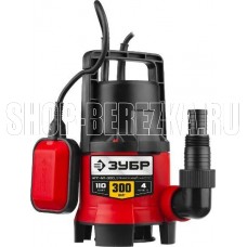 ЗУБР НПГ-М1-300 Дренажный насос для грязной воды 300 Вт