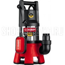 ЗУБР НПГ-М3-1400-С Дренажный насос для грязной воды корпус нерж. сталь, 1400 Вт