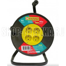 КАЛИБР Удлинитель на катушке УСК-40 (2х0,75)