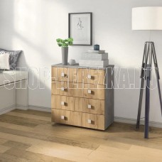 БИТЕЛ ЛОФТ-5 Бетон/дуб крафт золотой