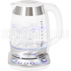HYUNDAI HYK-G4033 1.7л. 2200Вт белый/серебристый (стекло)