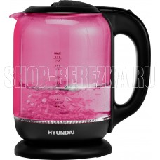 HYUNDAI HYK-G4808 1.8л. 2200Вт малиновый/черный (стекло)