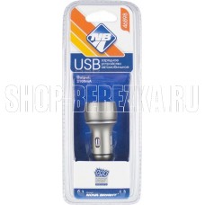 NOVA BRIGHT для моб.устройств, 2 USB-порта, 2100мА + цифровой LED вольтметр, 12/24В 46898