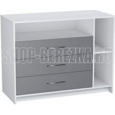 POLINI Комод Polini kids Simple 2110, белый-серый (2кор)